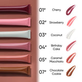 6 Colors Fruity Peptide Lipstick Labubu Keychain Charm