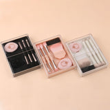 3 Color 8-in-1 Makeup Brush Set