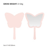 4 Color Butterfly-shaped Handheld Mirror