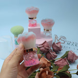 3 Color Extra-large Round-handled Nail Powder Brush/Blush Brush