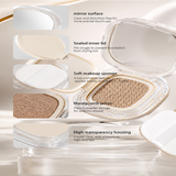 5 Shades Long Lasting Concealer Foundation Cushion, Oil Control, No Transfer, Full Coverage Makeup
