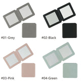 4-color square PU leather double-sided magnetic folding makeup mirror