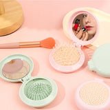 2-in-1 Folding Airbag Comb And Mirror