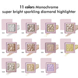 6 Couleurs Monochromes Super Bright Sparkling Diamond Highlights