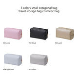 5 colors small octagonal bag travel storage bag cosmetic bag