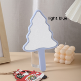 6 Color Christmas Tree-shaped Handheld Mirror