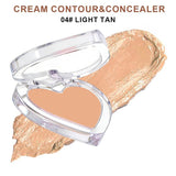 28-shade Heart-shaped Contour Cream/Concealer