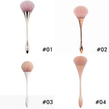 4 colors single large powder/blush brush