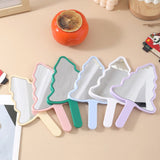 6 Color Christmas Tree-shaped Handheld Mirror