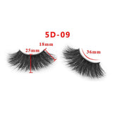 25mm 5D Cross Thick Mink Hair False Eyelashes #34-36