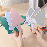 6 Color Christmas Tree-shaped Handheld Mirror