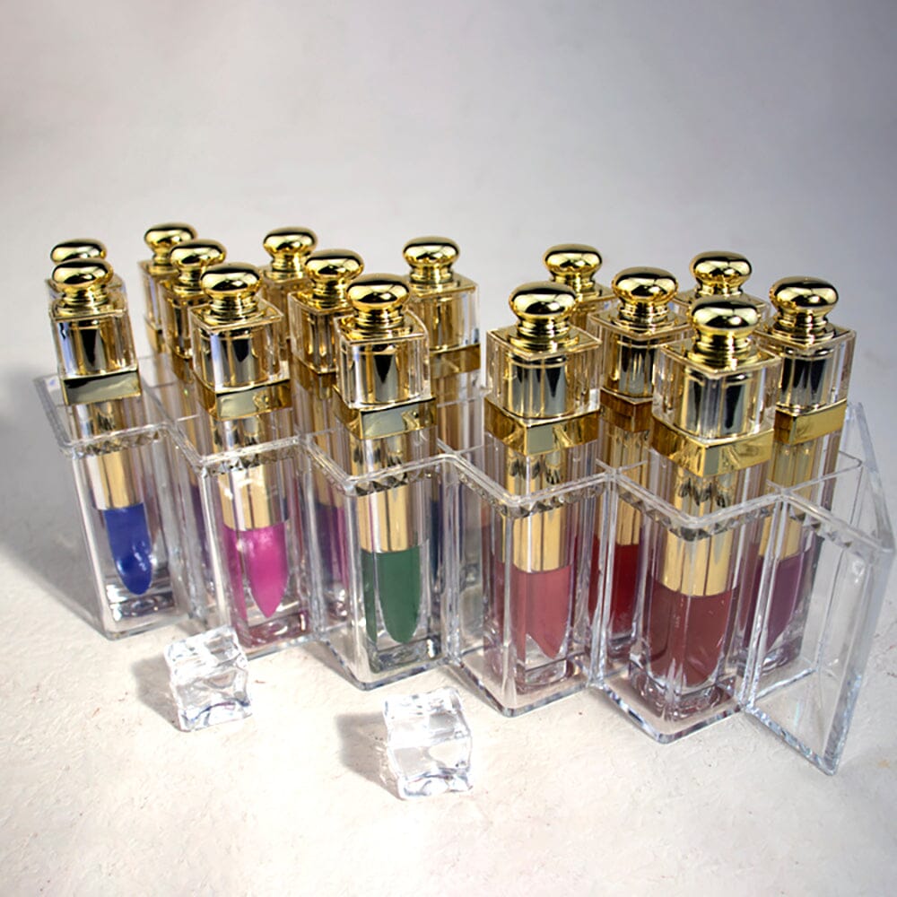 16 Grid Acrylic Vertical Fish Lipstick Storage Box