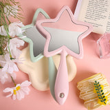 4 Color Star-shaped Handheld Mirror