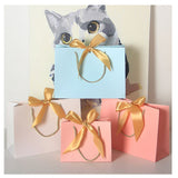 8 colors extra small ribbon gift bag/cosmetic bag/shopping bag 【30PCS】