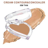 28-shade Heart-shaped Contour Cream/Concealer