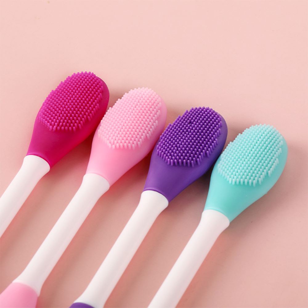 4 Colors Silicone Film Conditioning Wand Soft Head Massage Brush