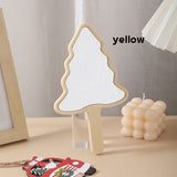 6 Color Christmas Tree-shaped Handheld Mirror