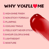 Double-ended 2-in-1 Non-stick Cup Solid Lipstick Liquid Lip Gloss Lip Glaze