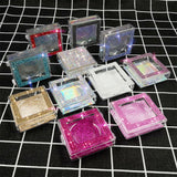 Diamond eyelash box without eyelashes /square eyelash box packaging