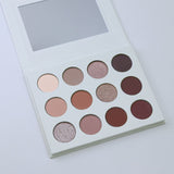 12 High Quality Nude White Eyeshadow Palette（50pcs free shipping）