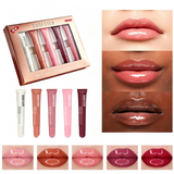 6 Pcs Tube Moisturizing Lip Gloss & Lip Balm Set