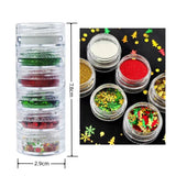 4 Colors Christmas Themed Glitter Patches