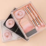 3 Color 8-in-1 Makeup Brush Set