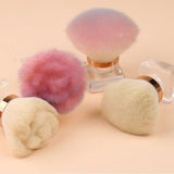 4 Color Extra-large Nail Powder Brush/Blush Brush