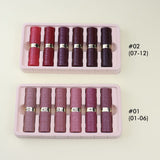 6-Piece Set Nude Matte Lipstick