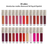25 Colors Diamond Lid Liquid Lipstick
