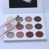 12 High Quality Nude White Eyeshadow Palette（50pcs free shipping）