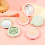 2-in-1 Folding Airbag Comb And Mirror