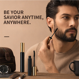 Mens Black Beard Dye Cream, Fast Acting Beard Color For Men