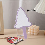 6 Color Christmas Tree-shaped Handheld Mirror