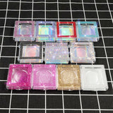 Diamond eyelash box without eyelashes /square eyelash box packaging