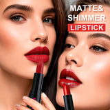 12 Colors 2 In 1 Double-headed Non-stick Cup Lipstick Moisturizing Non-fading Lipstick