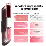4-color 2-in-1 Peel-off Lip Gloss & Clear Lip Oil