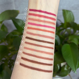 12 Color Gold Wood Matte Lipliner (Including Pencil Sharpener)