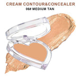 28-shade Heart-shaped Contour Cream/Concealer