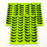 10 Pairs Of 5d Chemical Fiber Eyelashes Fluffy And Messy