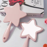 4 Color Star-shaped Handheld Mirror