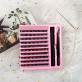 120PCS Cluster Eyelashes 8-16mm Wispy Individual Lashes Extensions Natural Look Lashes D Curl Fluffy Cluster Lashes