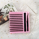 120pcs cluster eyelashes 8-16mm wispy individual lashes extensions natural look lashes d curl fluffy cluster lashes