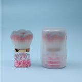 3 Color Extra-large Round-handled Nail Powder Brush/Blush Brush