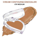28-shade Heart-shaped Contour Cream/Concealer