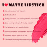 12 Colors 2 In 1 Double-headed Non-stick Cup Lipstick Moisturizing Non-fading Lipstick