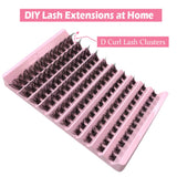 10 Rows Of Thick And Curled Diy Eyelashes 8mm-16mm