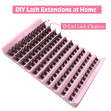 10 rows of thick and curled DIY eyelashes 8mm-16mm