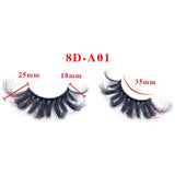 25mm fried hair colorful fluffy exaggerated imitation mink false eyelashes