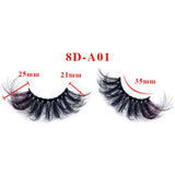 8D Eye End Colorful Fried Hair Thick Exaggerated False Eyelashes